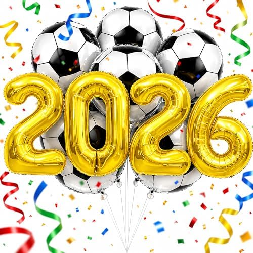 2026 Soccer Party Decorations Kit