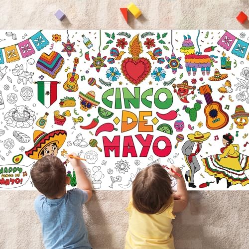Cinco De Mayo Giant Coloring Poster/Tablecloth