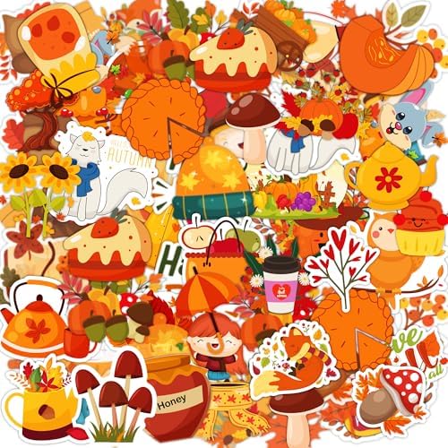 Fall Stickers | 100 PCS Thanksgiving Stickers for Kids