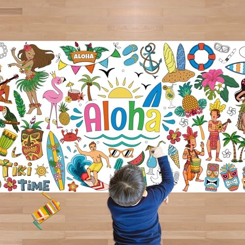 Hawaiian Giant Coloring Poster/Tablecloth