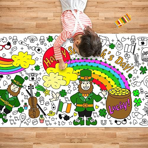 St. Patrick's Day Giant Coloring Poster/Tablecloth