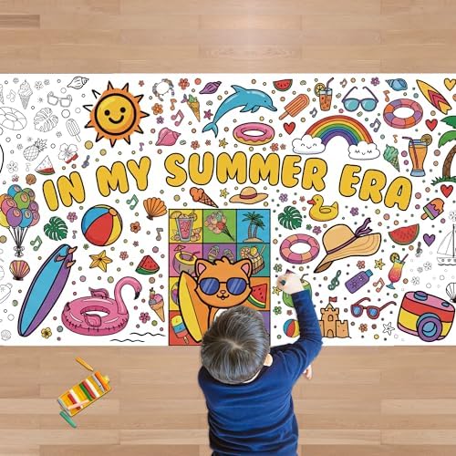 Summer Giant Coloring Poster/Tablecloth