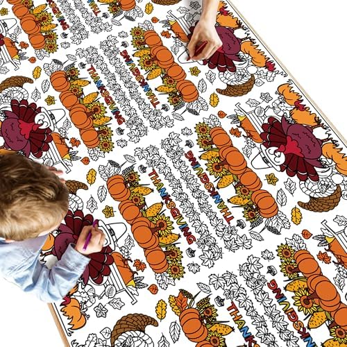 Thanksgiving Coloring Tablecloth