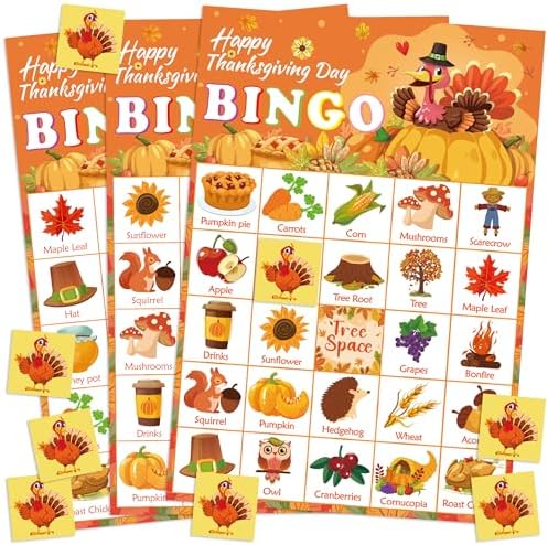 Thanksgiving Crafts for Kids | Thanksgiving Bingo Cards