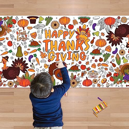 Thanksgiving Giant Coloring Poster/Tablecloth-Thanksgiving …